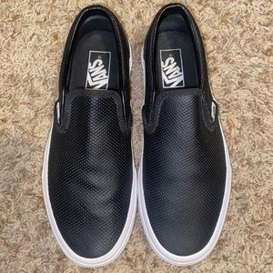 Slip on leather Vans